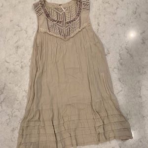 Free People embroidered shift dress (needs slip)